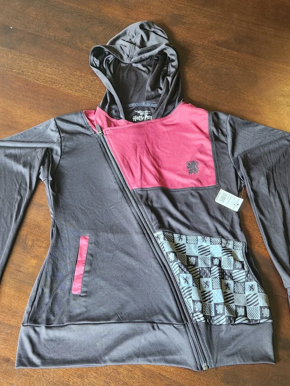 Harry Potter Hooded Jacket in Gray and Burgundy